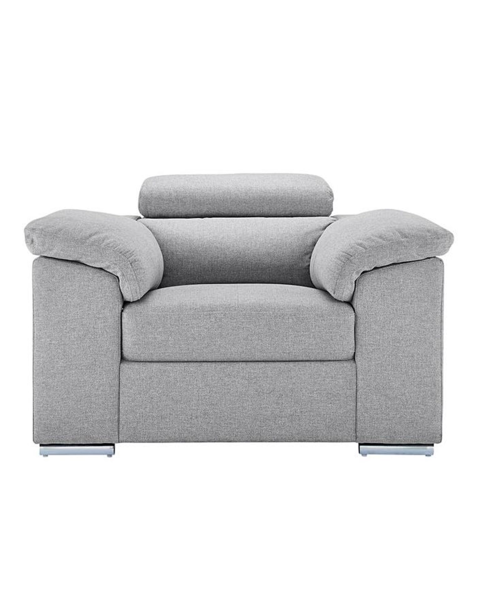 (4/Mez) RRP £709. Ripley Chair With Adjustable Headrest Grey. Dimensions: (H.90 x W.115 x D.95cm)... - Image 2 of 8