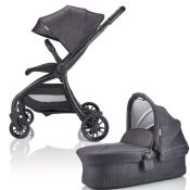 JuniorJones J-SPIRIT Stroller and Carrycot 2 in 1 Bundle – Graphite Black RRP £2312.00