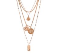 25 x Brand New Prettylittlething Gold Coin Necklace total RRP £200 (£7.99 Each)