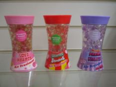 12 x Swizzles gel bead air fresheners: Love Hearts, Drumsticks, etc. RRP £7.99 each
