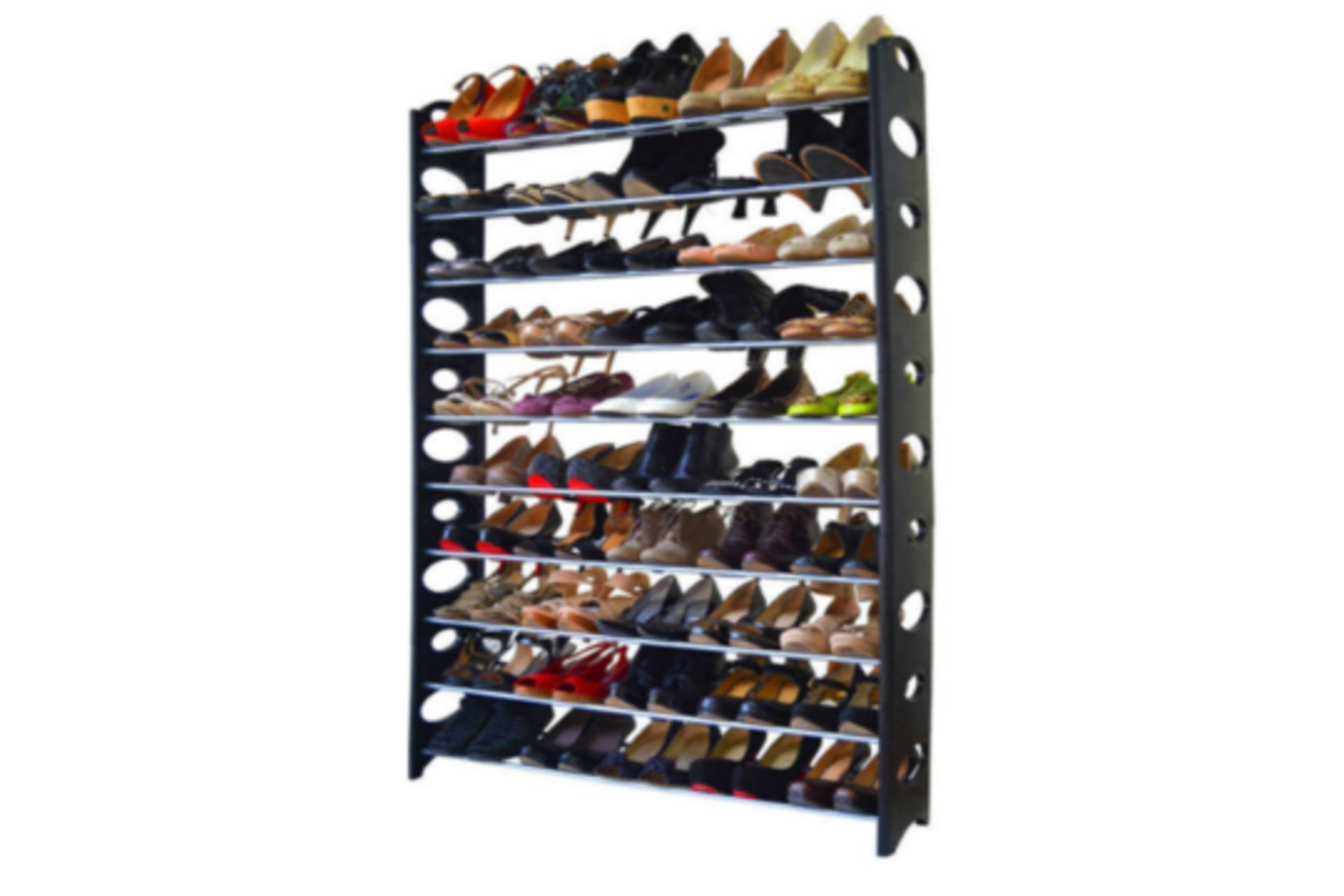 10 Layer (50 Pairs) Entryway Storage Organizer Shoes Tower Rack Shoe Storage Shelf