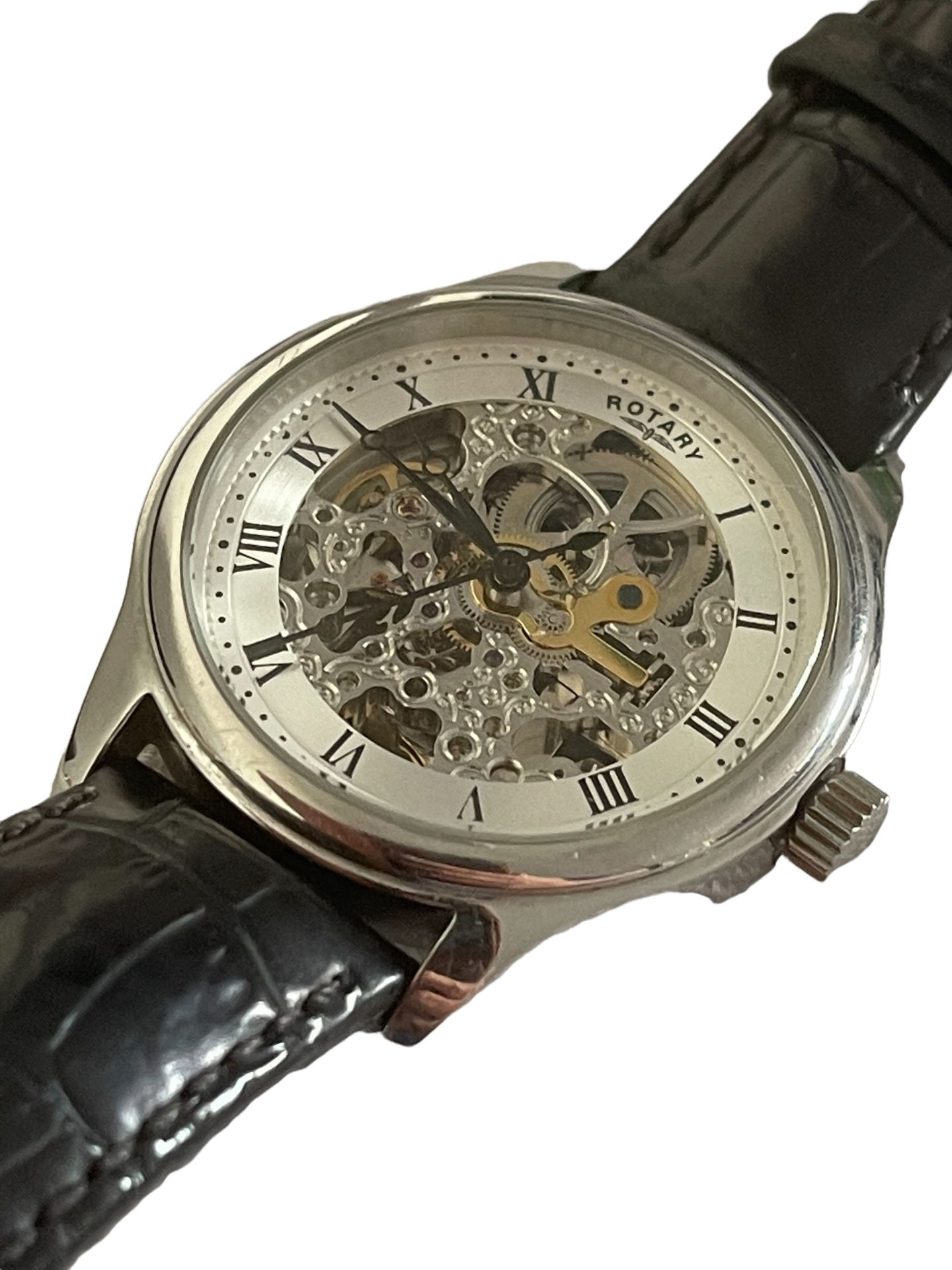 Mens Rotary Skeleton Automatic Watch RRP £199 - Ex Demo or Return Stock from our Private Jet Char... - Image 2 of 2