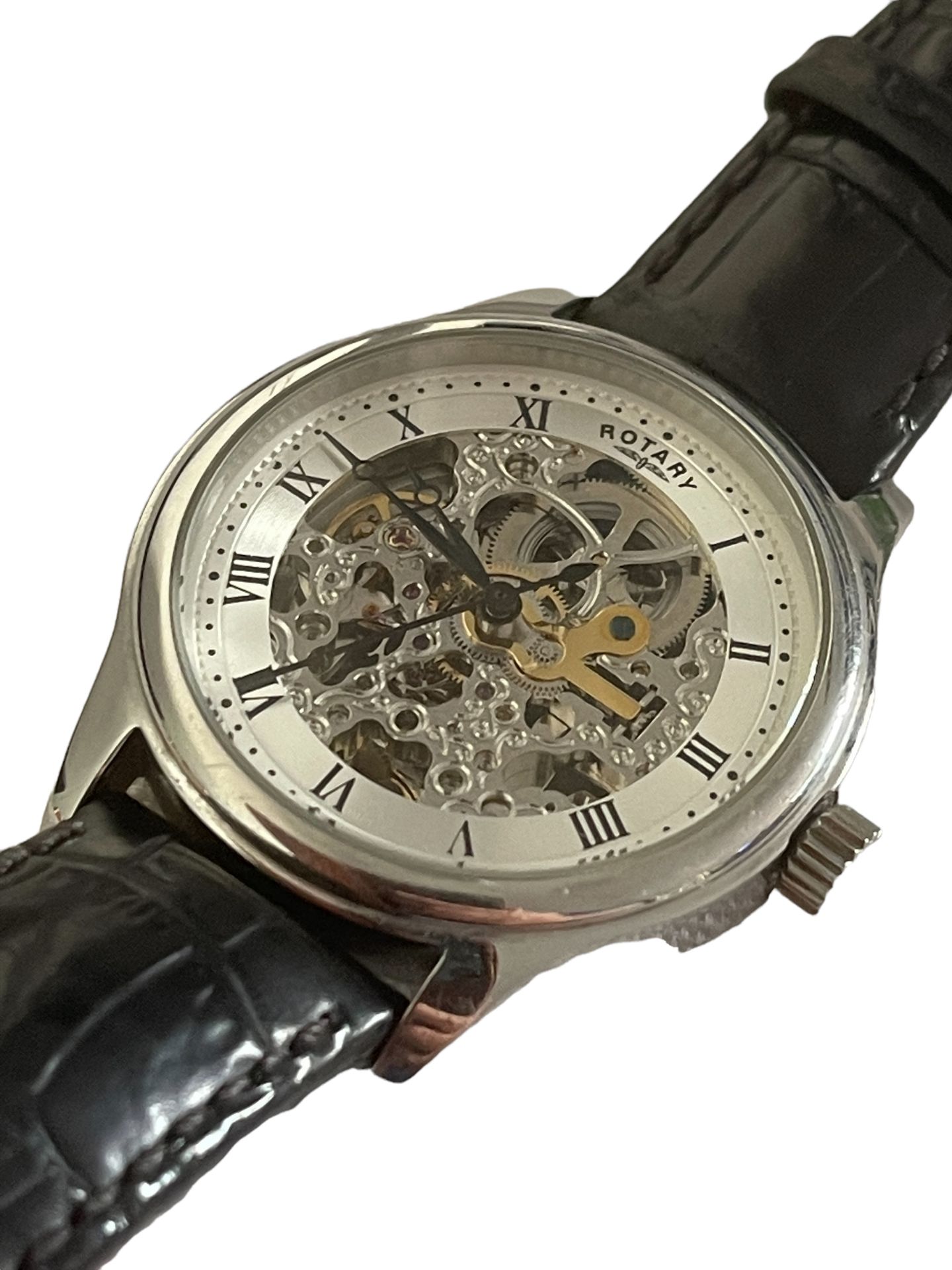 Mens Rotary Skeleton Automatic Watch RRP £199 - Ex Demo or Return Stock from our Private Jet Char...