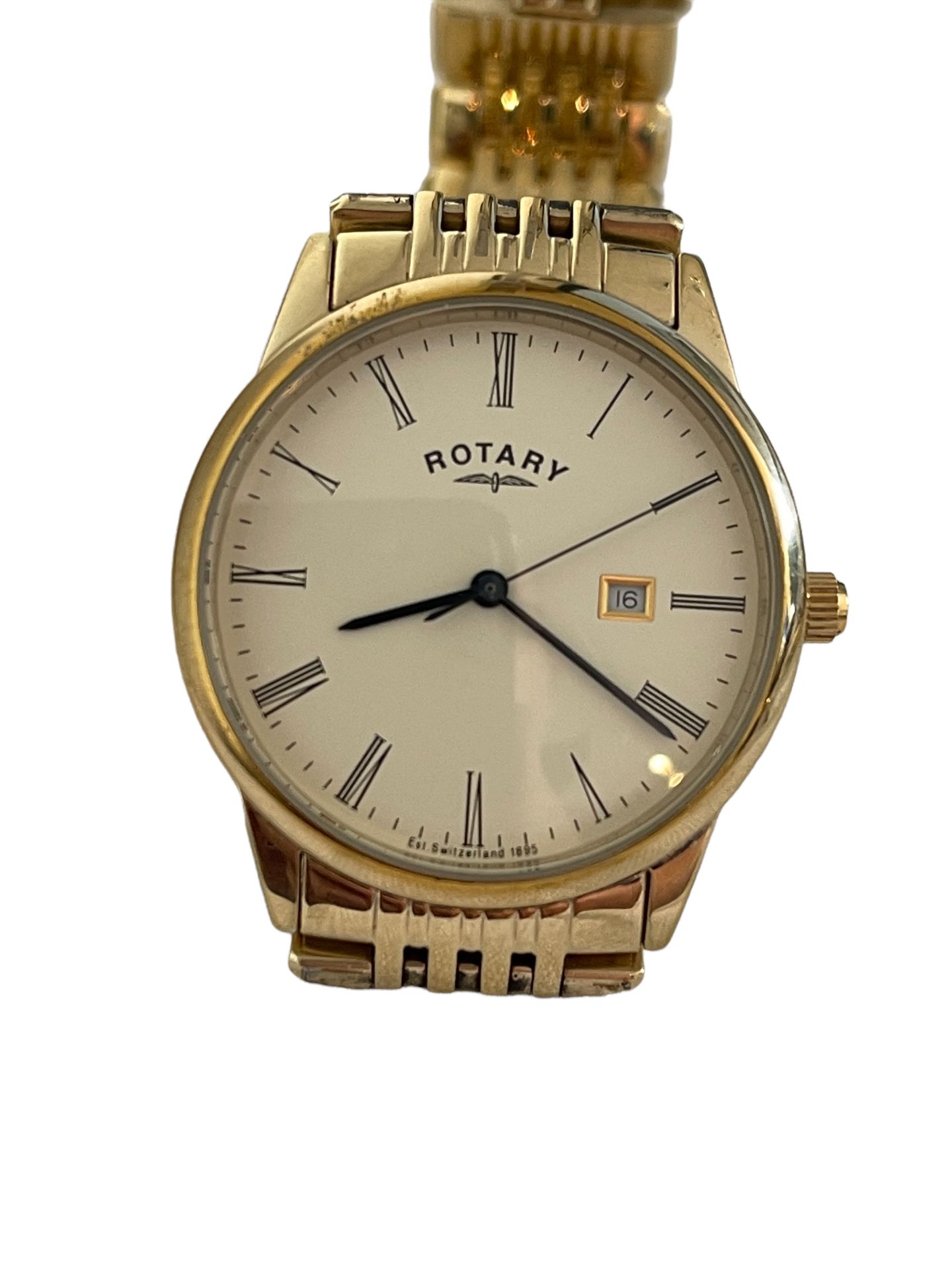 Rotary Gold Plated Mens Watch - Brasslett RRP £299.99 - Ex Demo or Return Stock