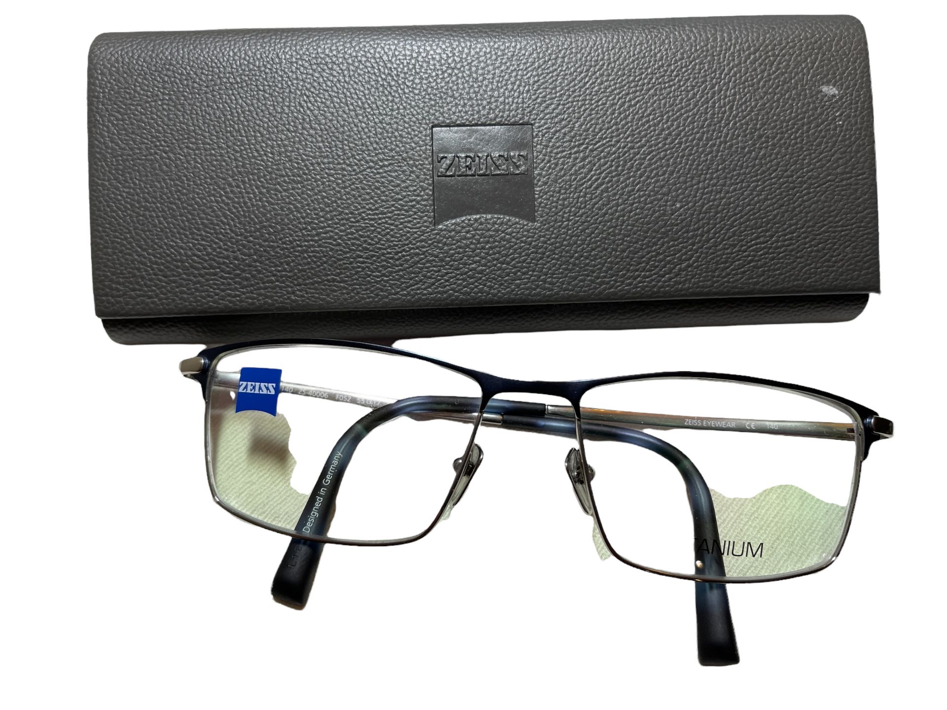 Zeiss Spectacle Frames with Original Case and Certificate - Surplus Stock from Private Jet Charte... - Image 3 of 3