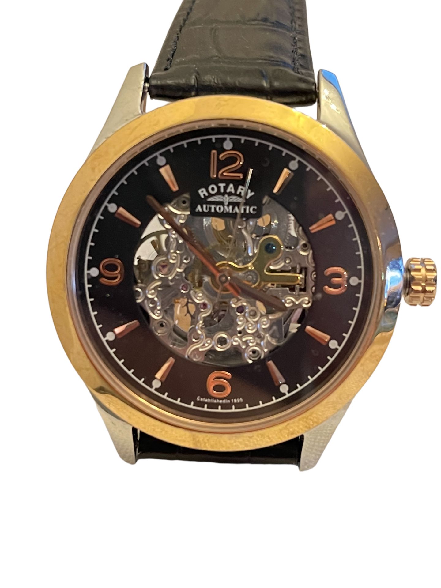 Rotary Skeleton Automatic Mens Watch - Ex Demo or Return Stock from our Private Jet Charter - Image 3 of 4