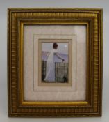 Small 19th c. Style Print Set in Gilt Frame