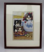 Linda Jane Smith Framed Cat Print