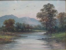 Late 19th c. Landscape by E.J.Bladon (British)