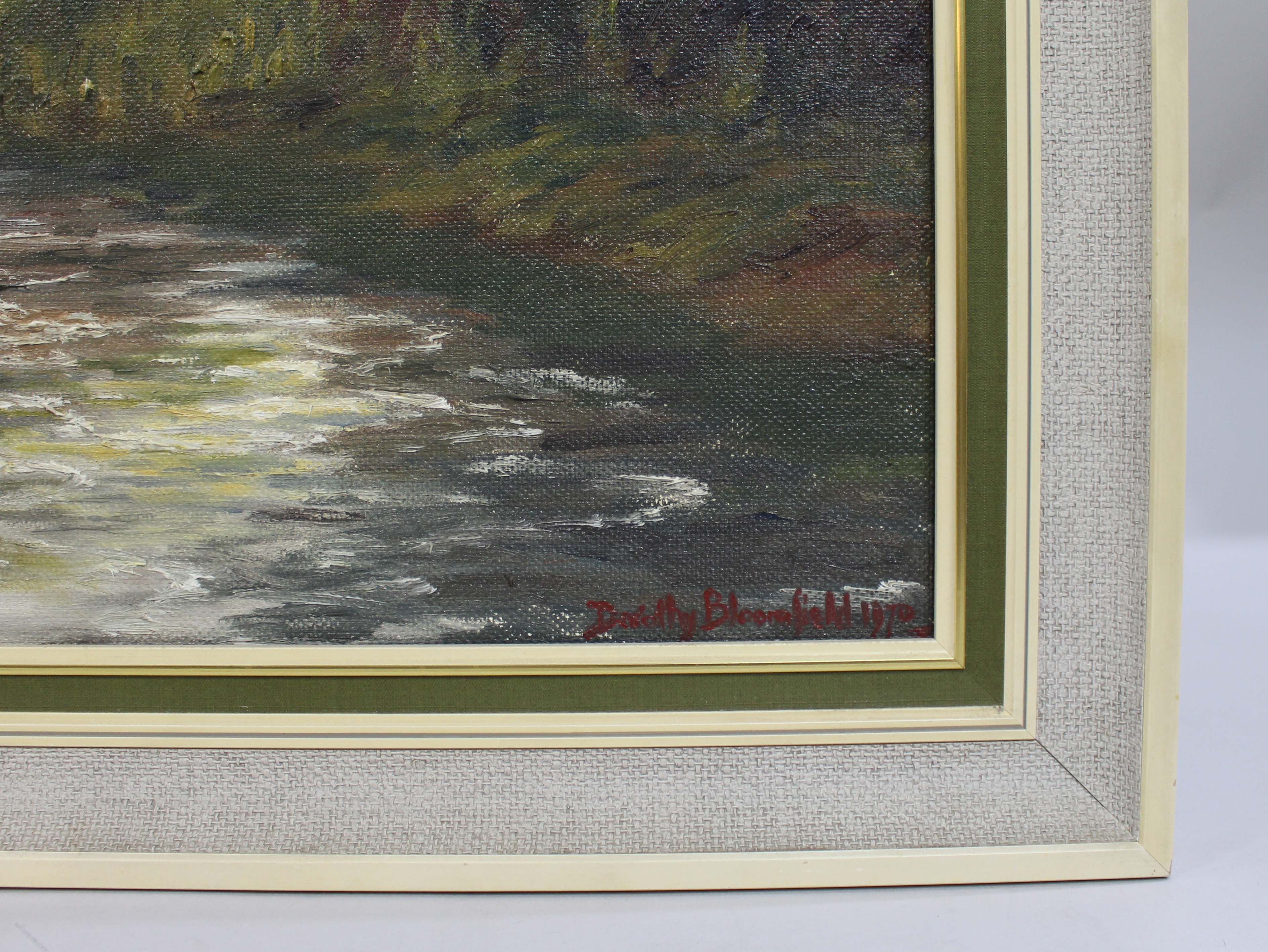 "The Old Bridge" Oil on Board Landscape - Image 3 of 3