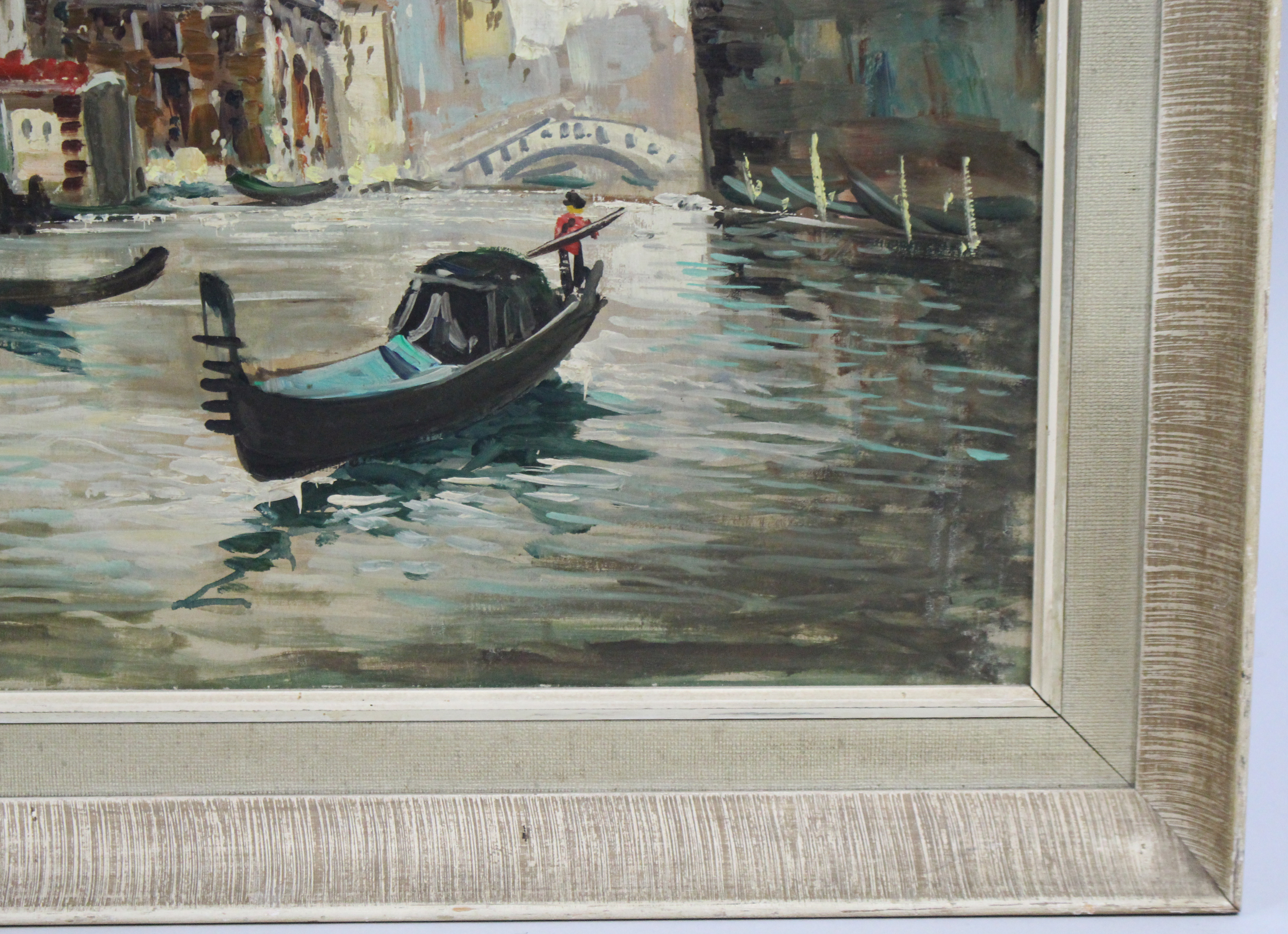 Antonio DeVity (Italian, 1901-1993) Venice Canal Oil on Canvas - Image 7 of 8