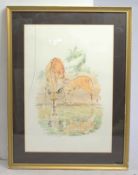 Patricia Wiles Limited Edition Animal Print Set in Frame