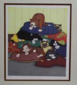 "Kittens & Cushions" Linda Jane Smith Limited Edition Print