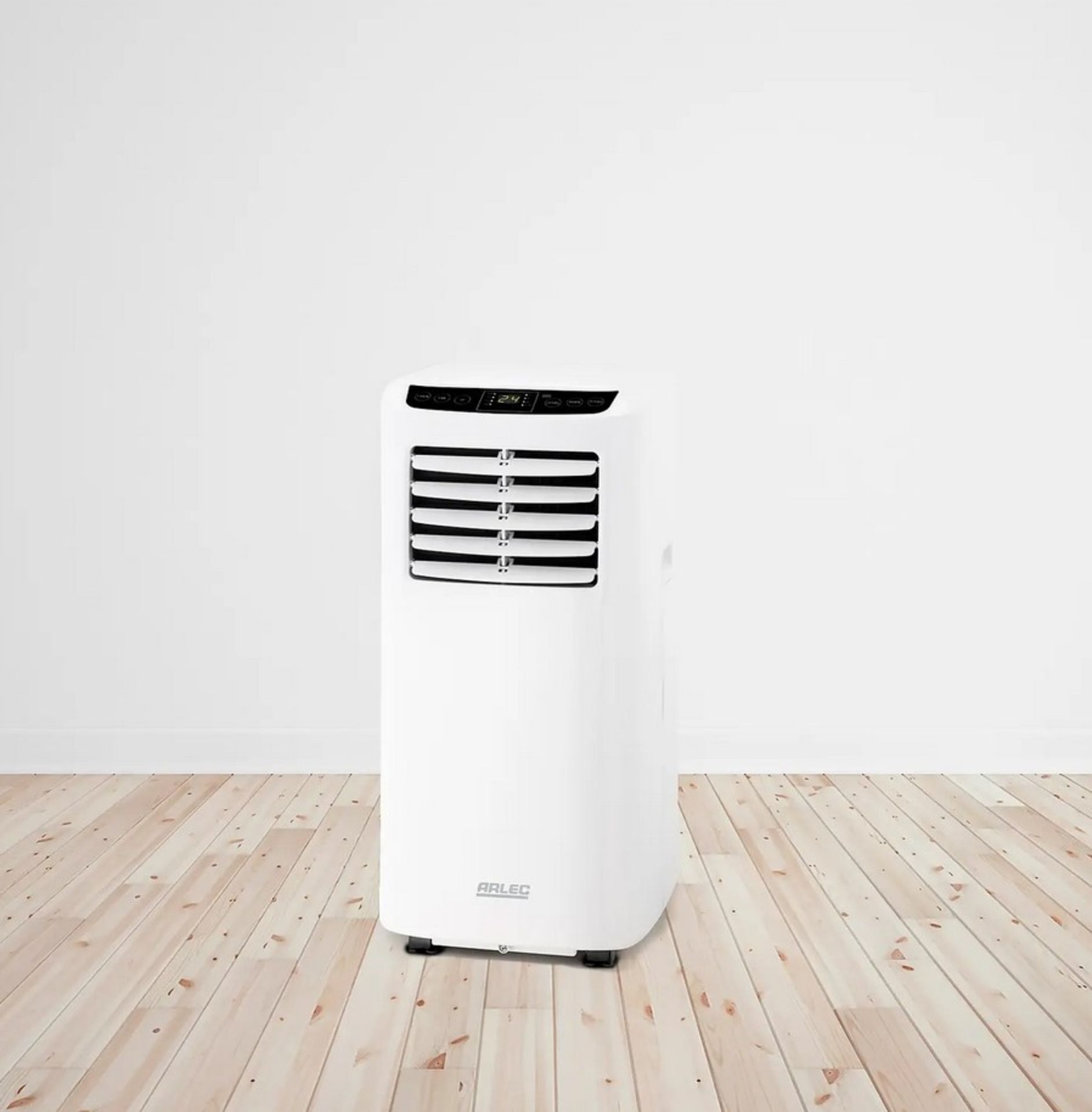 (21/Mez) RRP £400. Arlec Portable Air Conditioner 8000 BTU/h 2.34kW. Cooling And Dehumidifying Fu...