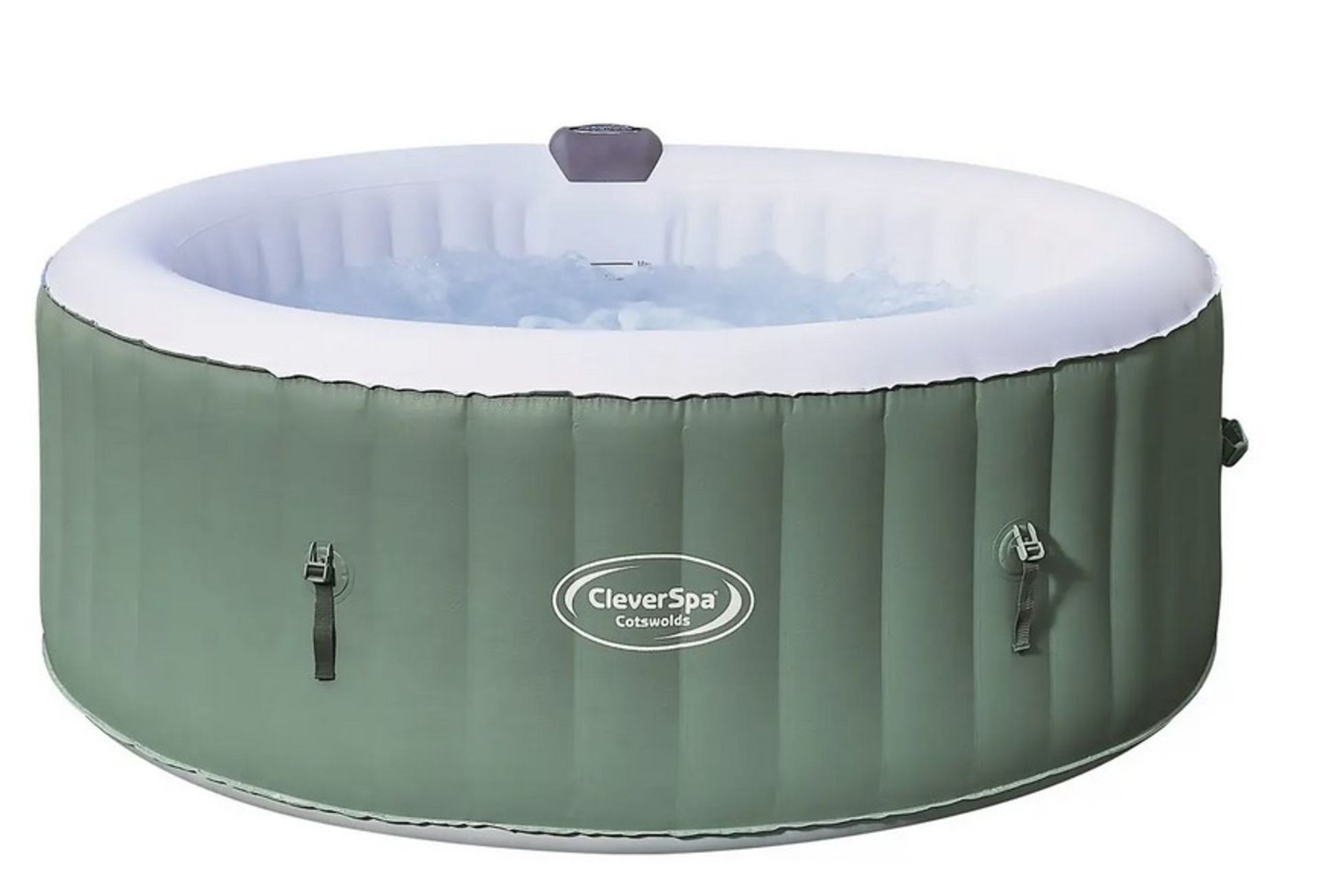 (8/Mez) RRP £390. Clever Spa Cotswolds 4 Person Round Hot Tub. Space Saving Integrated Pump & Hea... - Image 3 of 7