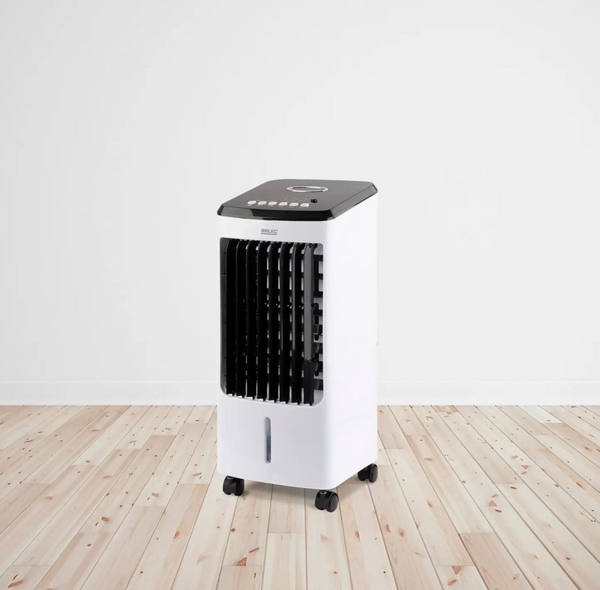 (60/Mez) RRP £80. Arlec 3.5Litre 3 In 1 Mobile Cooler. Cooler, Fan & Humidifier Unit. Large 270m3...