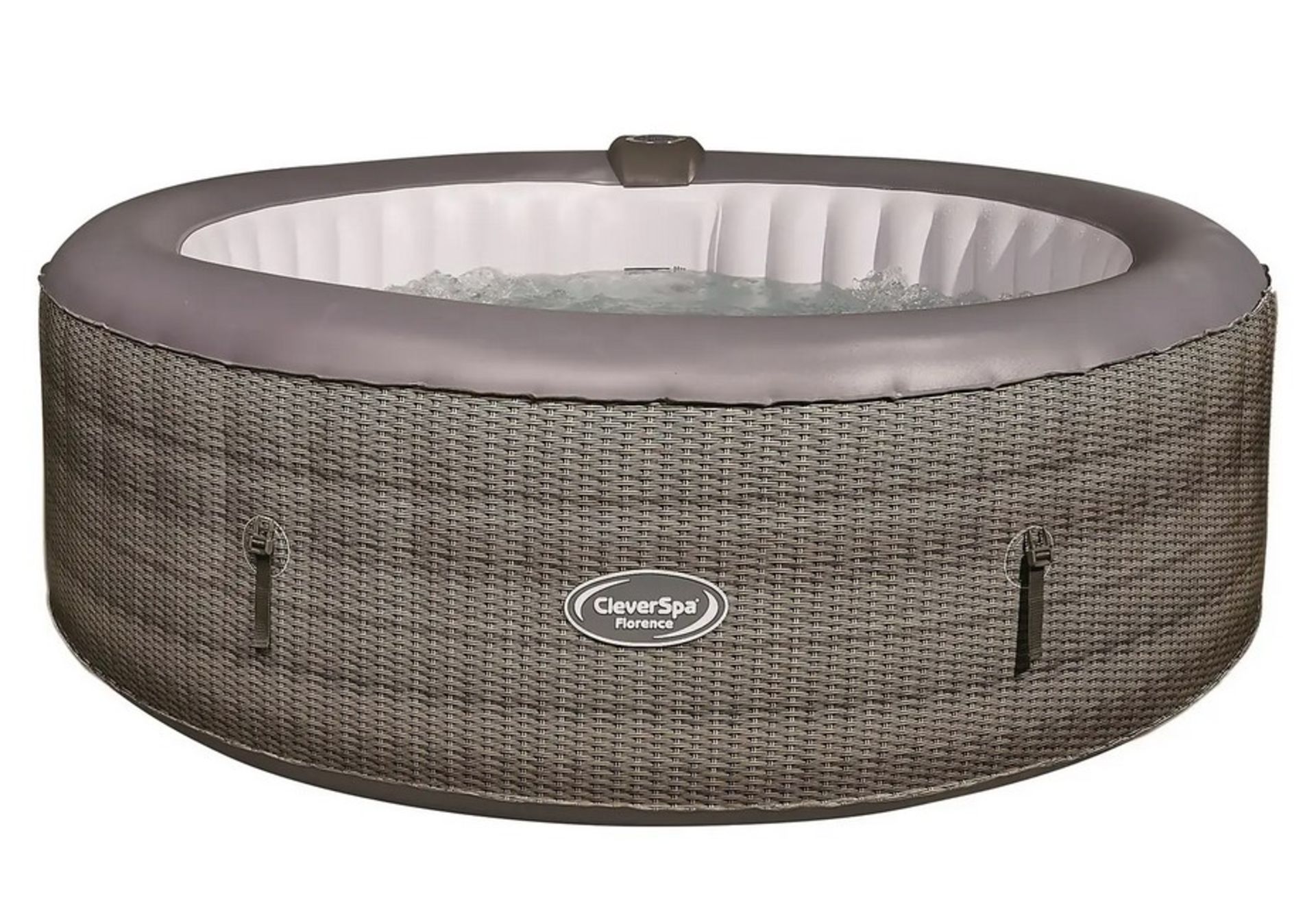 (3/Mez) RRP £480. Clever Spa Florence 6 Person Round Hot Tub. Space Saving Integrated Pump & Heat... - Image 3 of 7