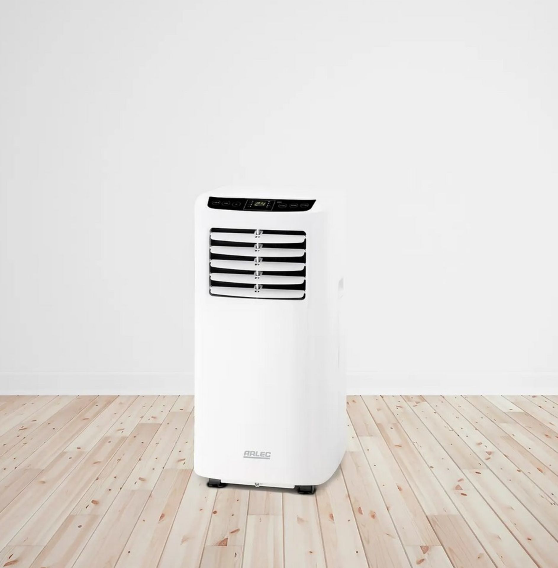 (19/Mez) RRP £400. Arlec Portable Air Conditioner 8000 BTU/h 2.34kW. Cooling And Dehumidifying Fu...