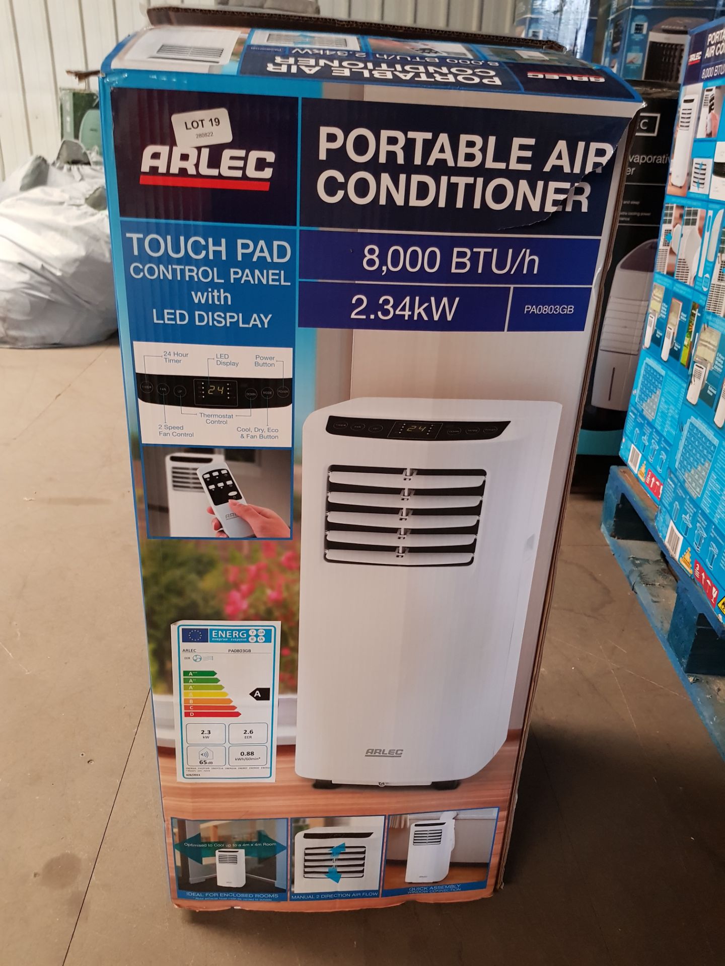 (19/Mez) RRP £400. Arlec Portable Air Conditioner 8000 BTU/h 2.34kW. Cooling And Dehumidifying Fu... - Image 5 of 5