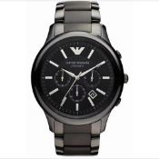 Emporio Armani AR1451 Men's Ceramica Black Ceramic Bracelet Quartz Chronograph Watch