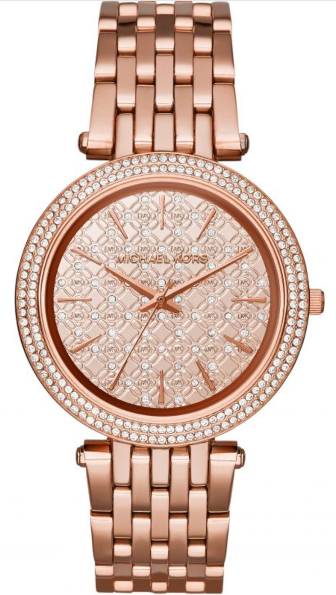 Michael Kors MK3399 Darci Rose Gold Crystal Bezel Ladies Watch