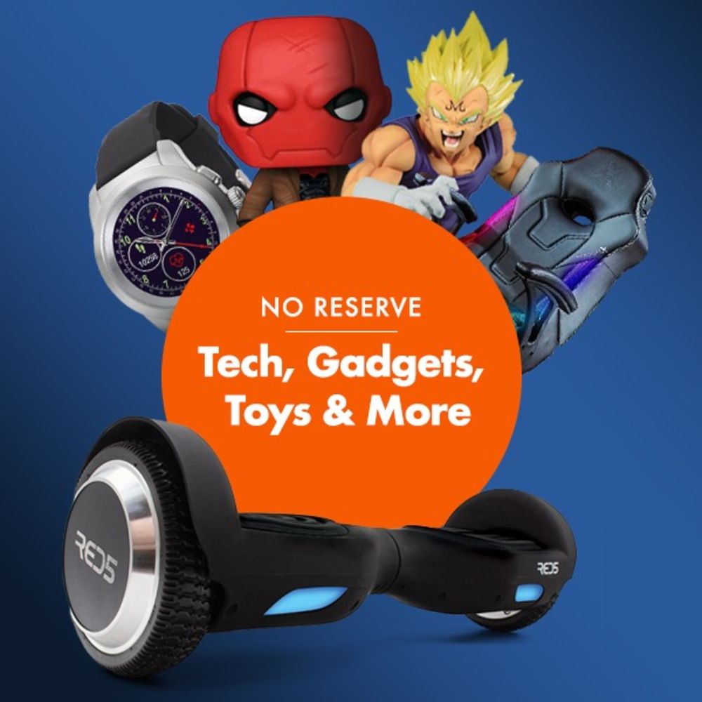Tech, Gadget & Gaming Accessories to include Hoverboard (these are NEW) Gaming Chairs & Desks Hover Blades Smart Watches Fizzics Beer & Lager Drinks Dispensers Retro Arcade Games DC & Marvel Collectables Smart Clothing Novelty Gifts