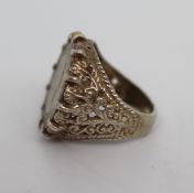 Silver Ring Set with 1967 Sixpence