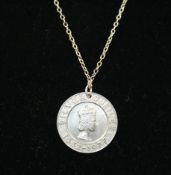 Sterling Silver Jubilee Medallion Pendant Necklace