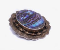 Sterling Silver Abalone Brooch