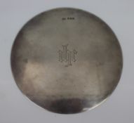 Solid Silver Disc Ihr London 1918