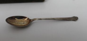 Cased Set of 6 Solid Silver Tea Spoons Chester 1941