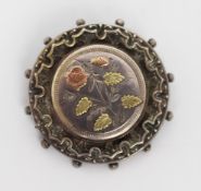 Silver Floral Brooch