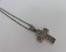 Silver Cross on Chain