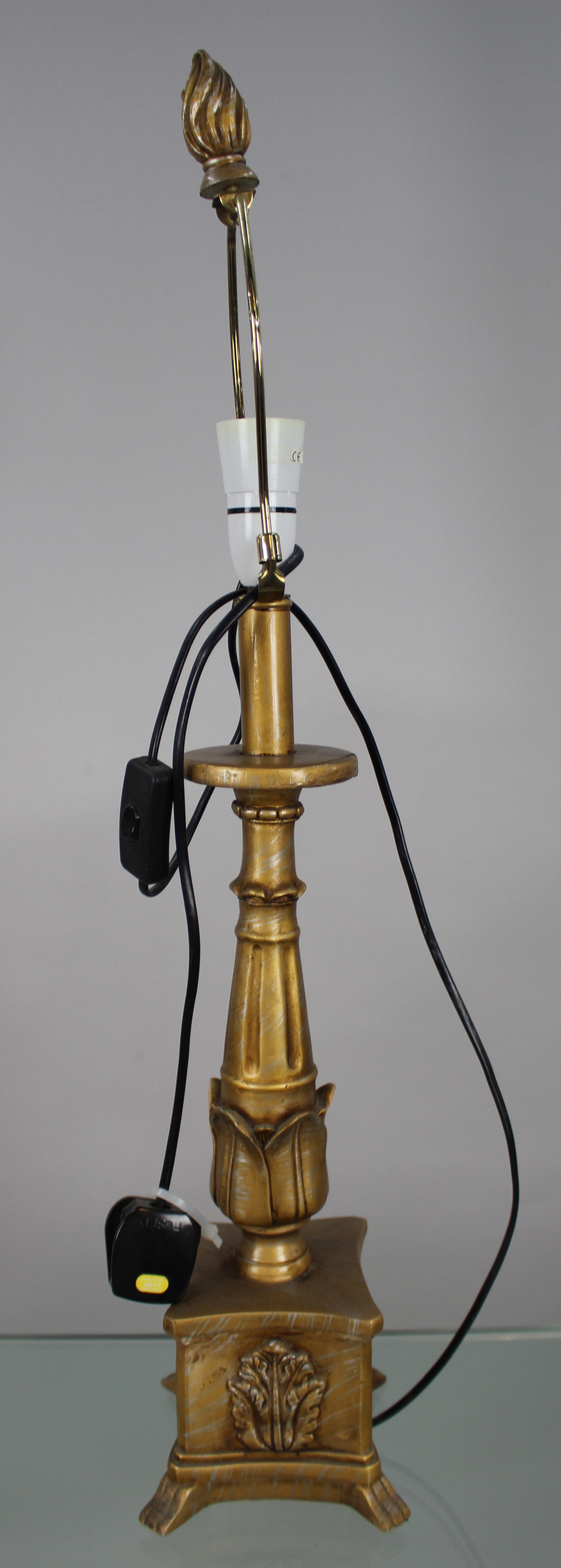 Decorative Composite Gilt Table Lamp - Image 2 of 2