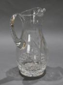 Vintage Crystal Cut Glass Tall Jug