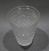 Vintage Cut Glass Crystal Vase Champagne Bucket