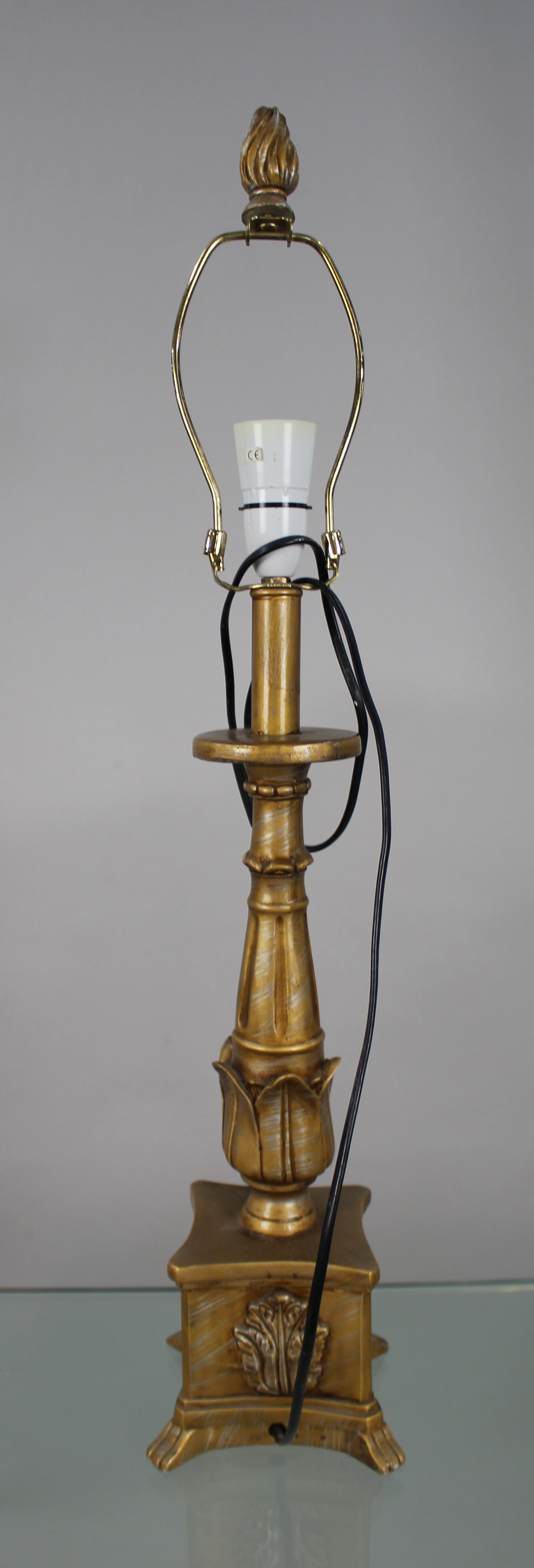 Decorative Composite Gilt Table Lamp