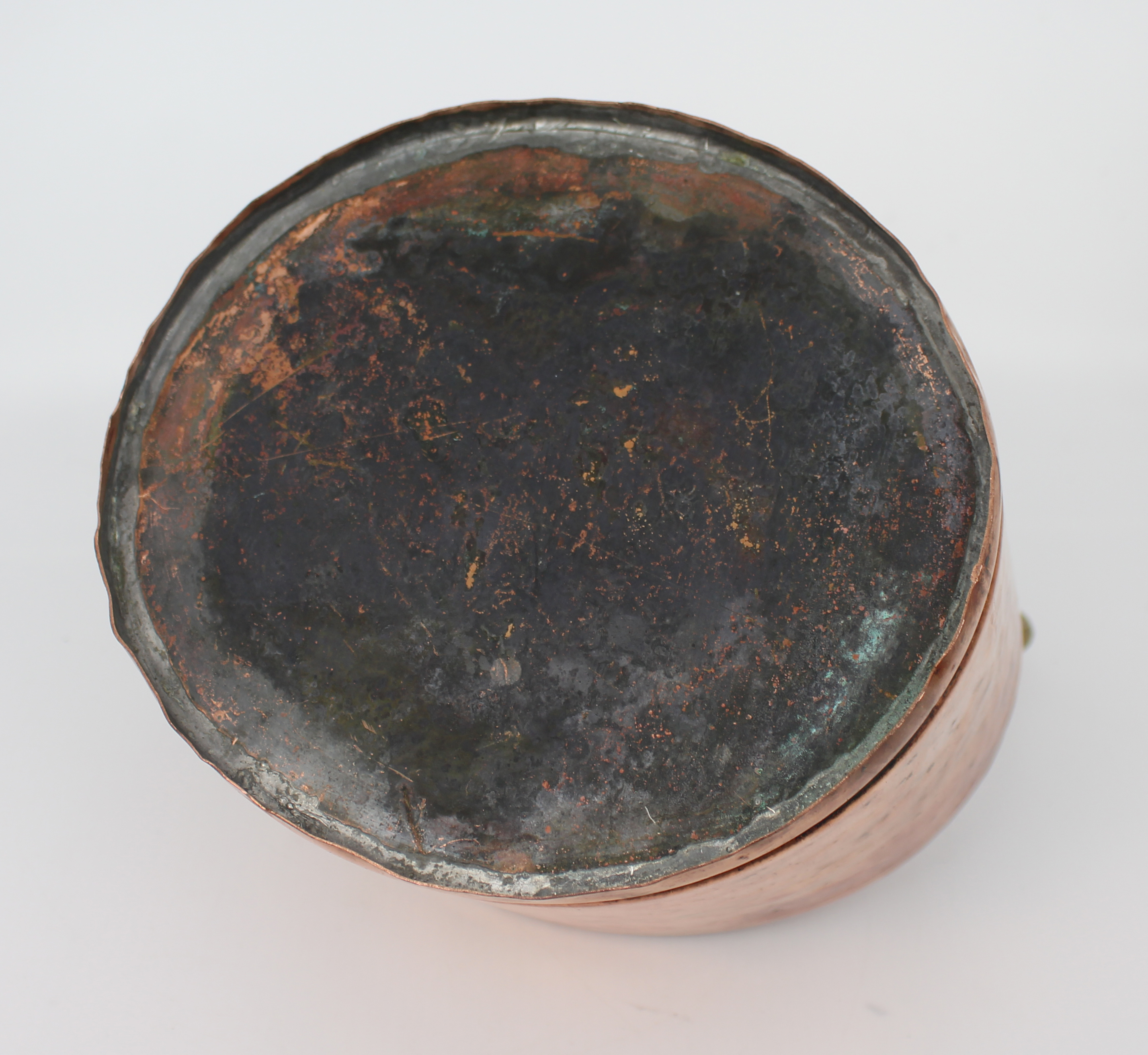 Antique Hammered Copper Kettle - Image 2 of 3