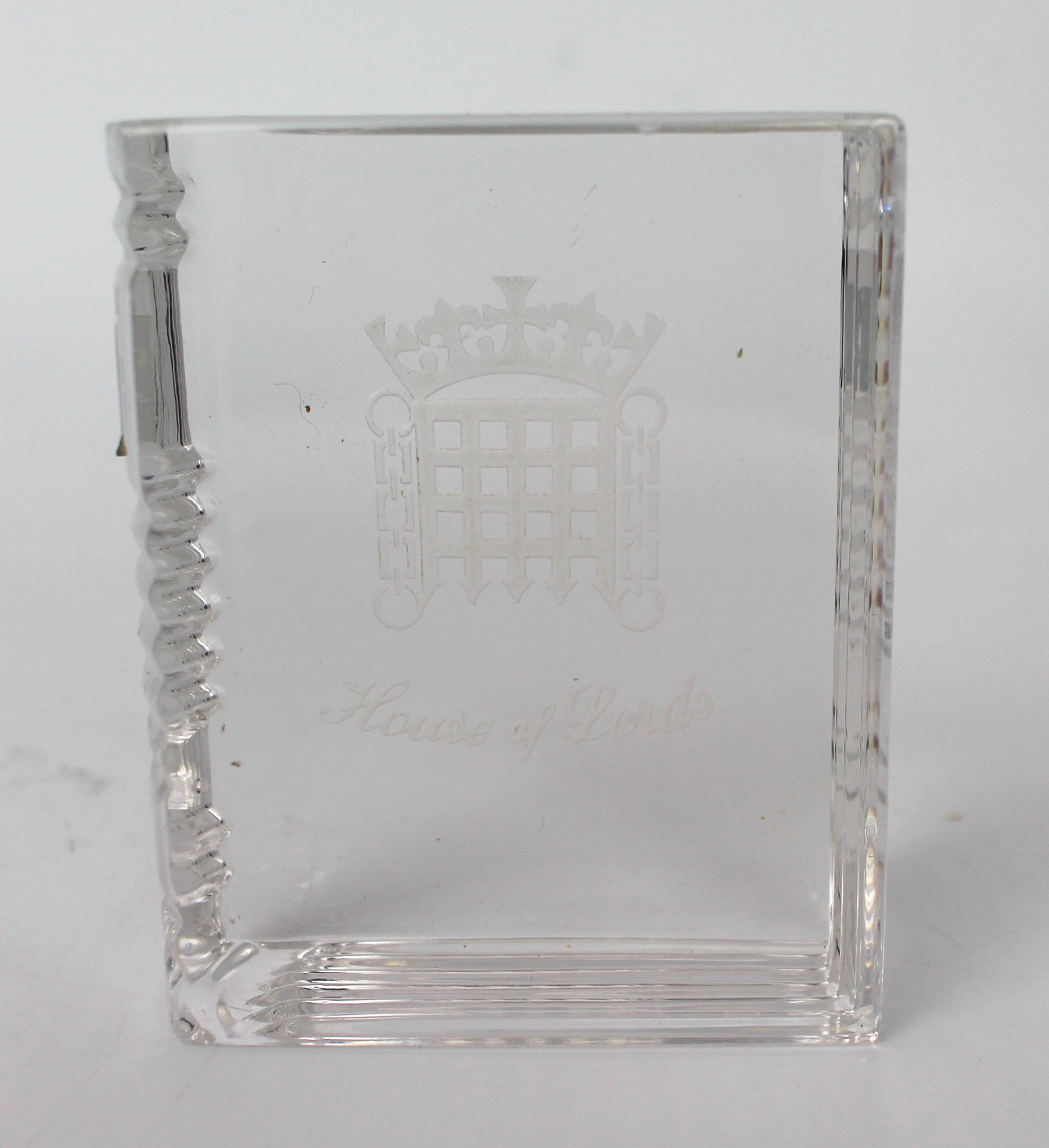 Stuart Crystal House of Lords Paperweight