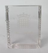 Stuart Crystal House of Lords Paperweight