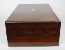 Antique Rosewood Writing Box