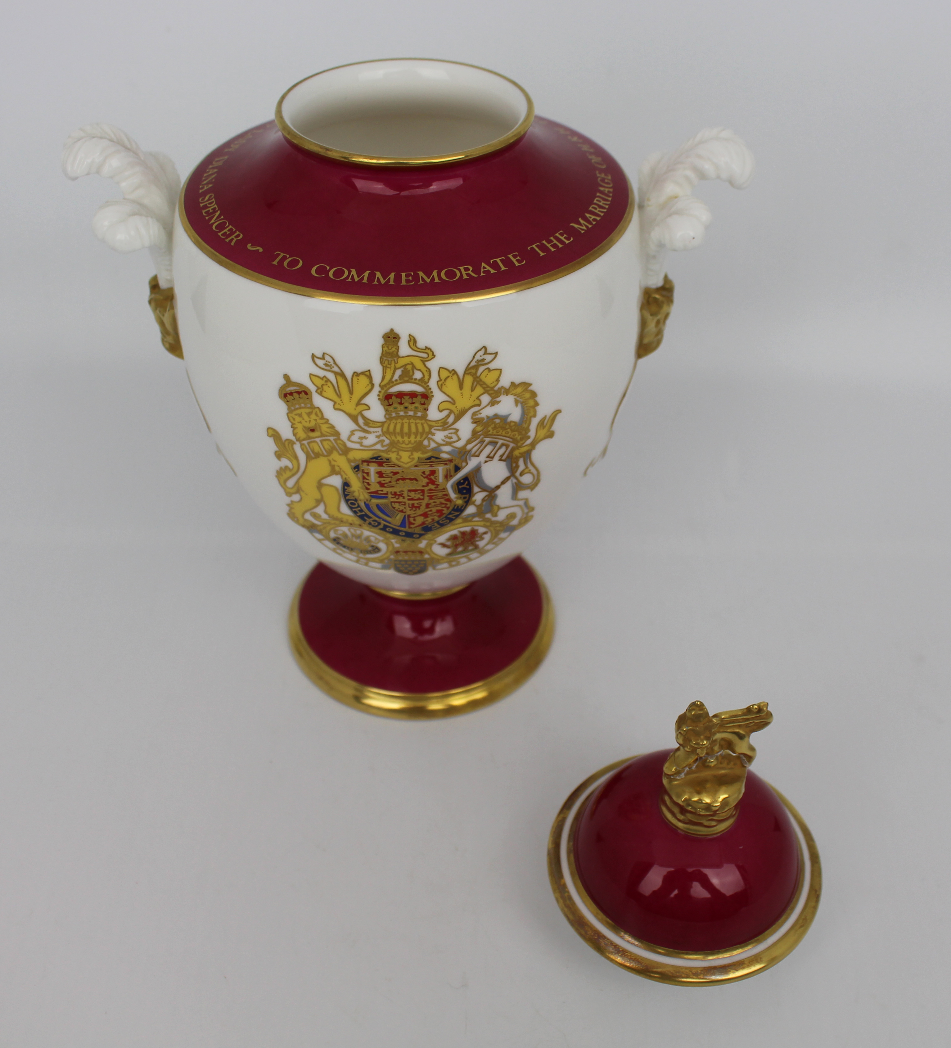 Royal Worcester Royal Marriage Vase - Image 6 of 6