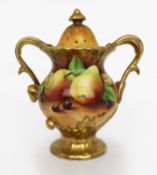 Coalport Hand Painted Fruit Pot Pourri by Joseph Mottram