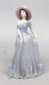 Coalport Figurine Miniature Lady in Blue