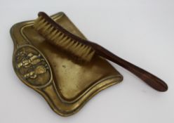 Antique Brass Crumb Tray & Brush