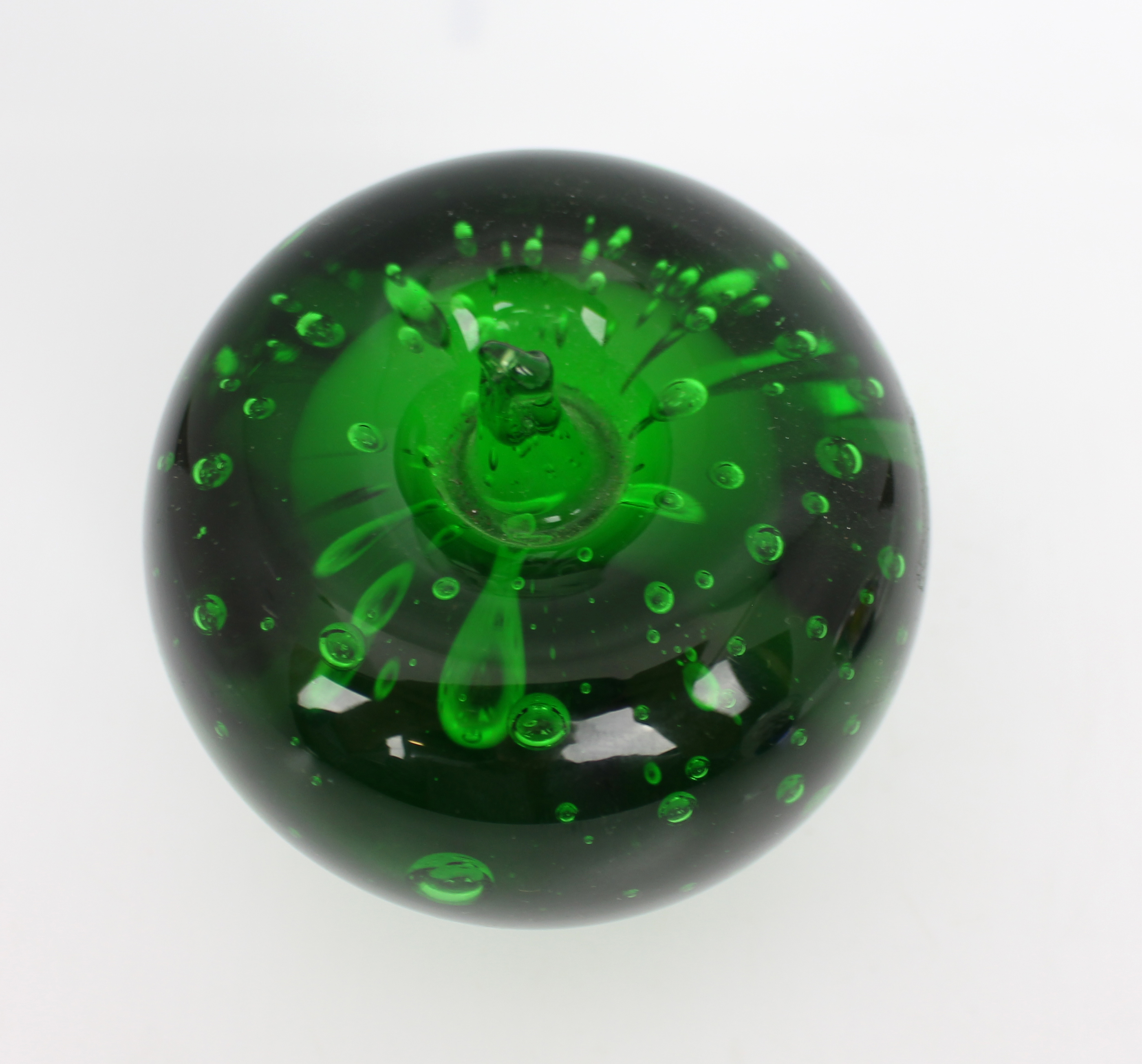 Vintage Green Glass Paperweight - Image 2 of 2