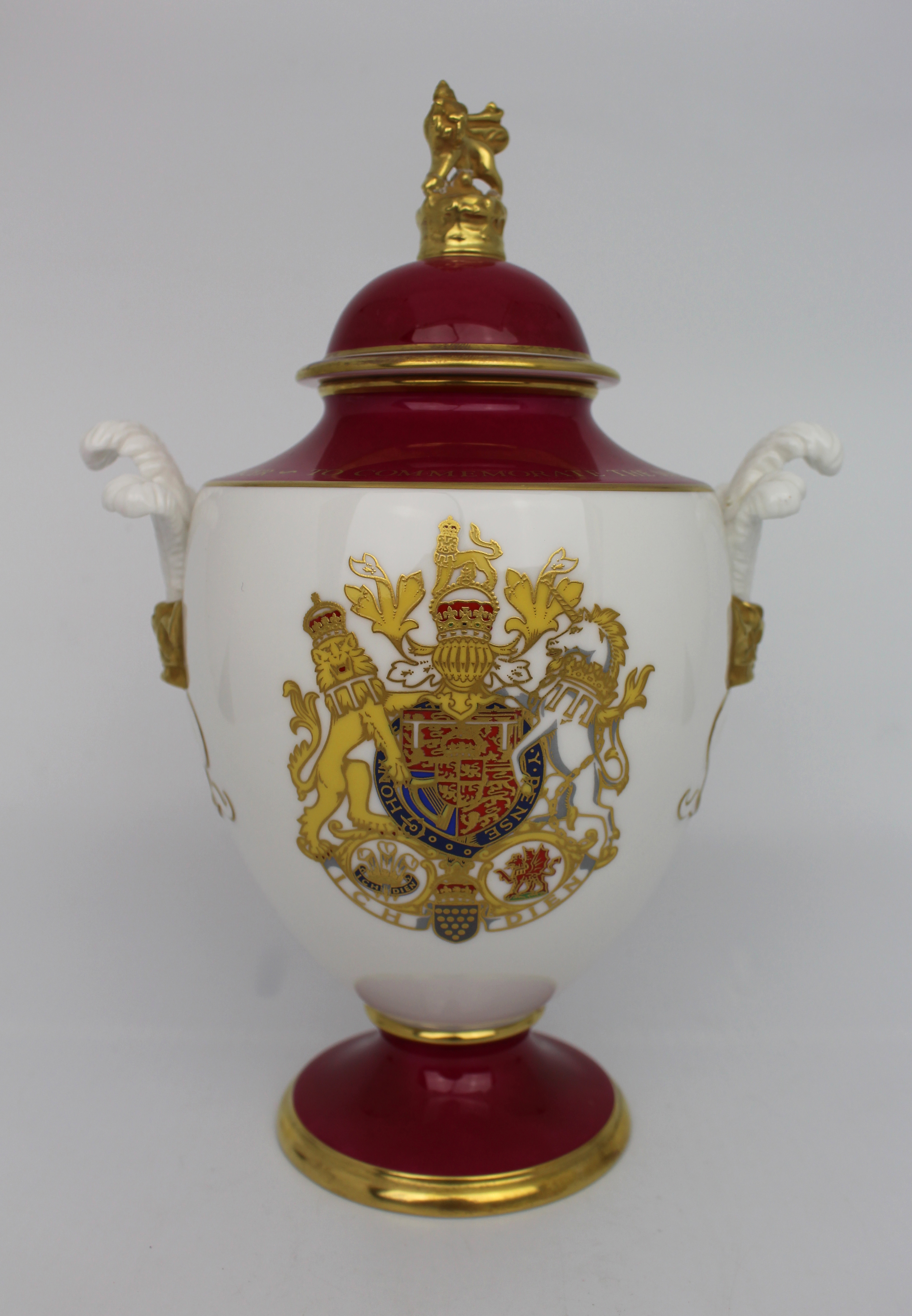 Royal Worcester Royal Marriage Vase - Image 2 of 6