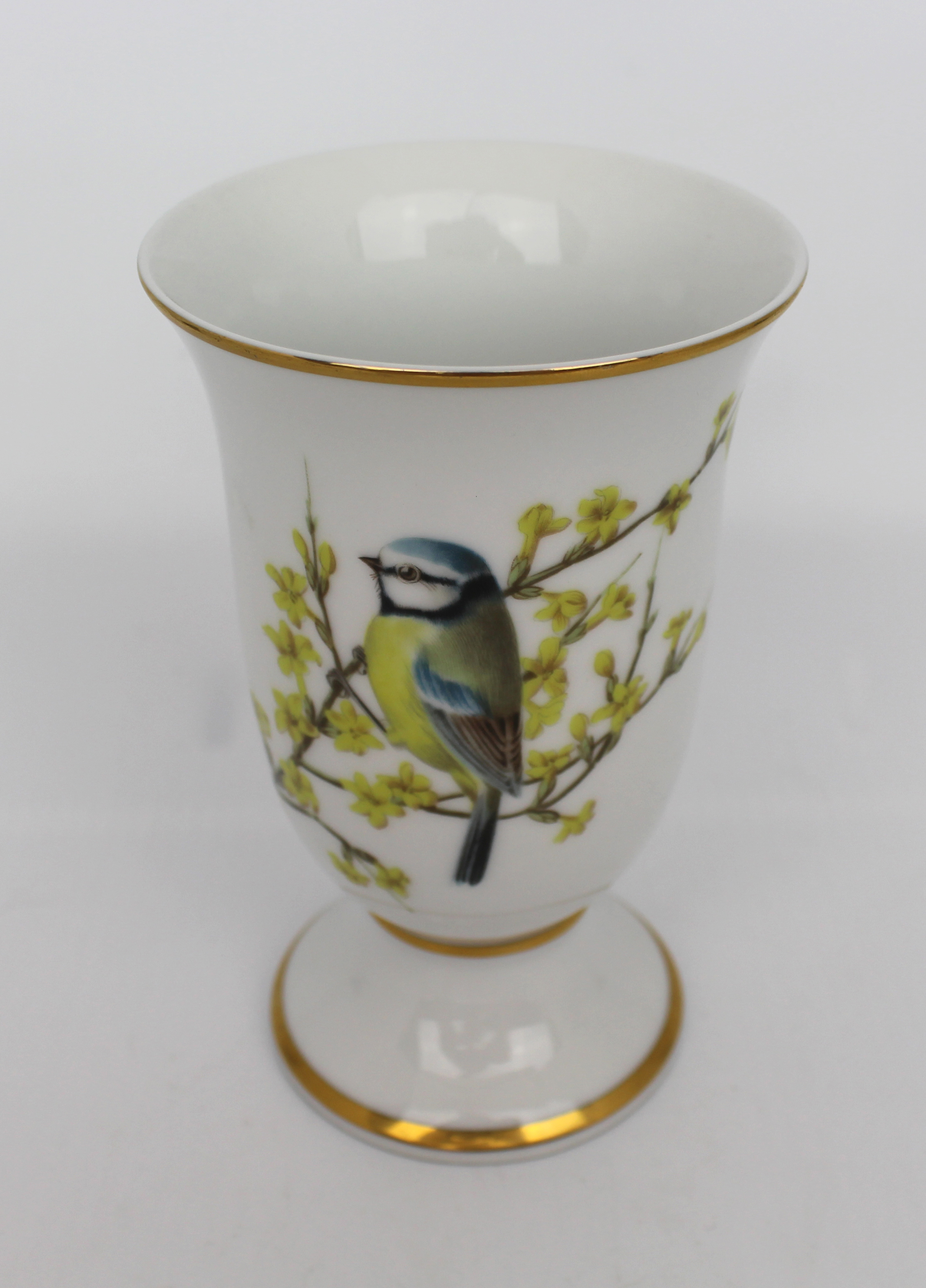 Franklin De Paris Oiseaux Chanteurs Vase Blue Tits - Image 2 of 4