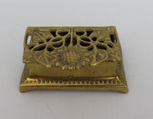 Brass Desk Stamp Box