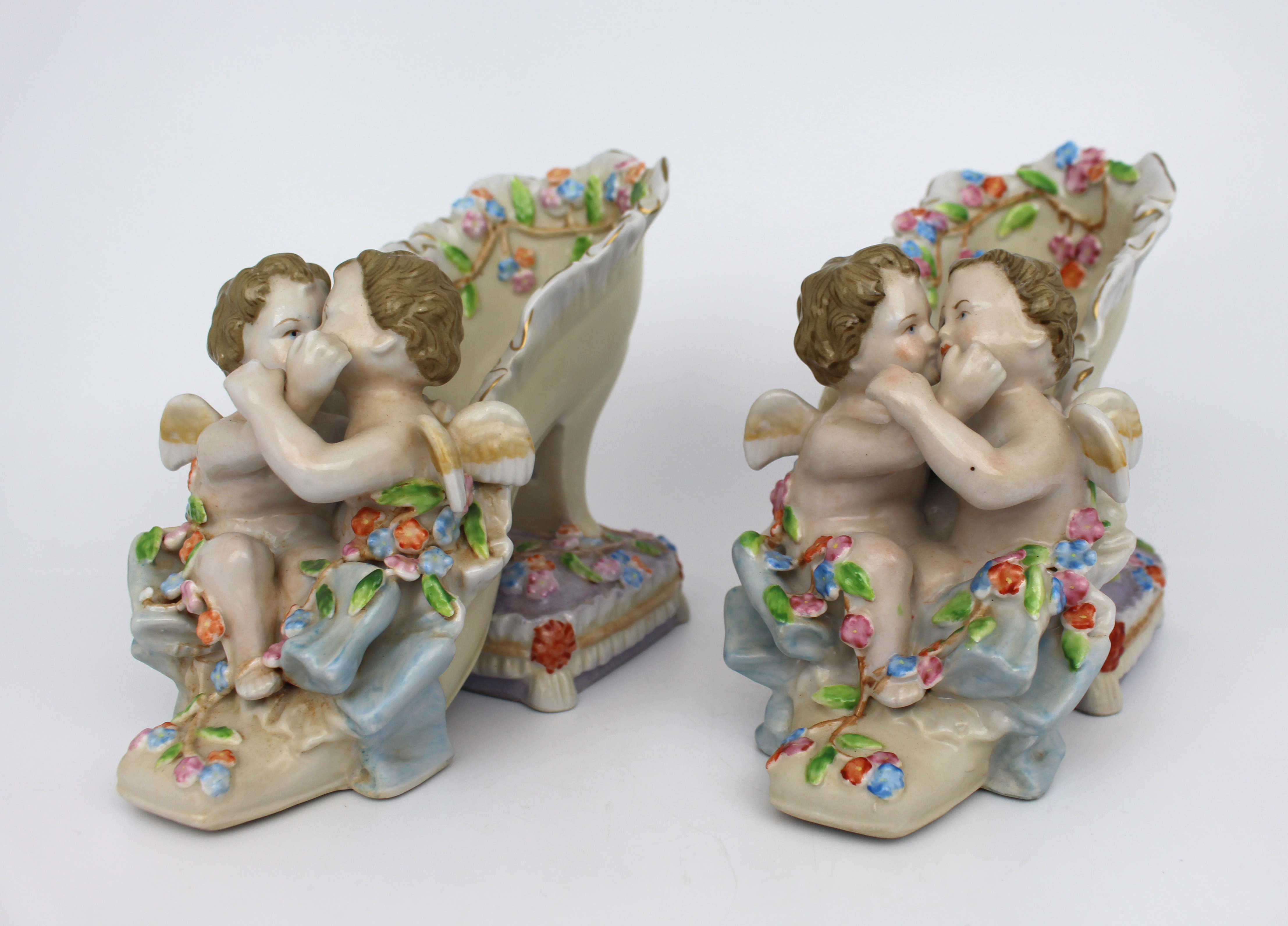 Pair of Meissen Cherub Shoes - Image 2 of 5